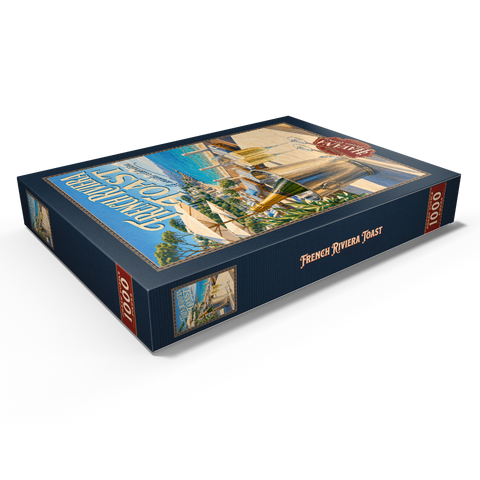 Darstellung des Puzzle Motivs Toast à la Côte d’Azur – Ein Fest am Meer French Riviera Toast - A seaside celebration 1000 Puzzle Schachtel Ansicht1