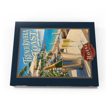 Darstellung des Puzzle Motivs French Riviera Toast - A seaside celebration 100 Puzzle Schachtel Ansicht3