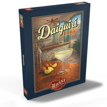 Darstellung des Puzzle Motivs Daiquiri - Cuba, Tropical Bar Scene 200 Puzzle Schachtel Ansicht2