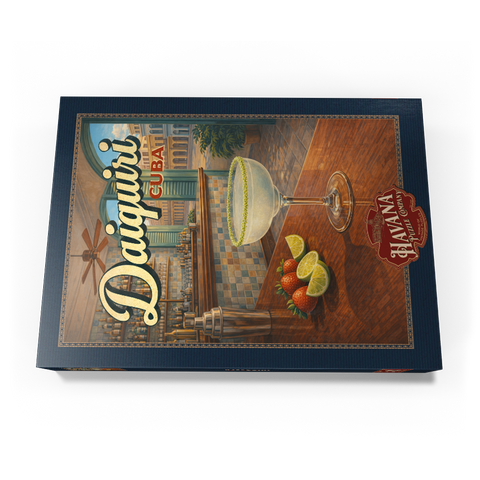 Darstellung des Puzzle Motivs Daiquiri – Kuba, tropische Barszene Daiquiri - Cuba, Tropical Bar Scene 500 Puzzle Schachtel Ansicht3