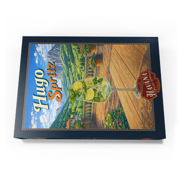 Darstellung des Puzzle Motivs Hugo Spritz - Alpine Mountain Terrace 500 Puzzle Schachtel Ansicht3