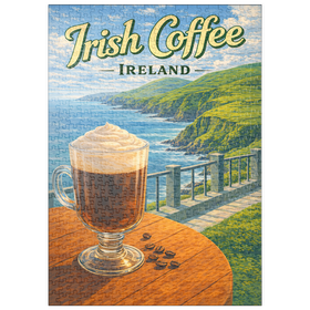Darstellung des Puzzle Motivs Irish Coffee – Irlands Küstenklippen - Puzzleteile: 500