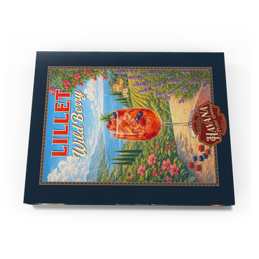 Darstellung des Puzzle Motivs Lillet Wild Berry - French Riviera Coastal Cocktail Sunset 200 Puzzle Schachtel Ansicht3
