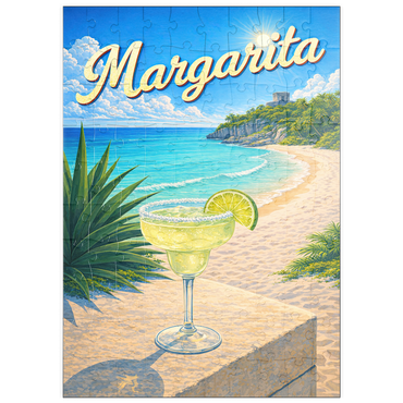 Darstellung des Puzzle Motivs puzzleplate Margarita - Beach Cocktail at Sunset 100 Puzzle