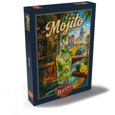 Darstellung des Puzzle Motivs Havana Mojito - Tropical Sunshine 1000 Puzzle Schachtel Ansicht2