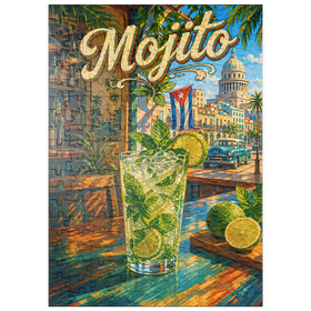 Darstellung des Puzzle Motivs Havana Mojito – Tropischer Sonnenschein - Puzzleteile: 200
