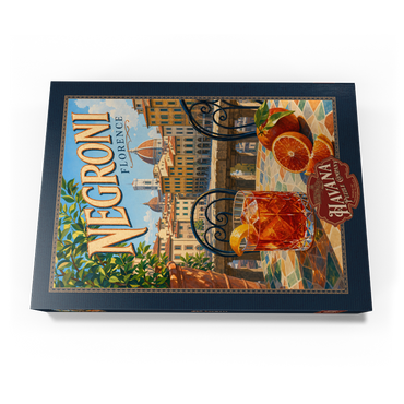 Darstellung des Puzzle Motivs Negroni - Florence Terrace View 1000 Puzzle Schachtel Ansicht3