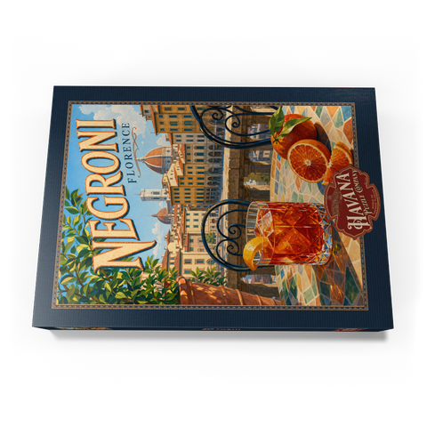 Darstellung des Puzzle Motivs Negroni – Blick auf die Terrasse in Florenz Negroni - Florence Terrace View 1000 Puzzle Schachtel Ansicht3