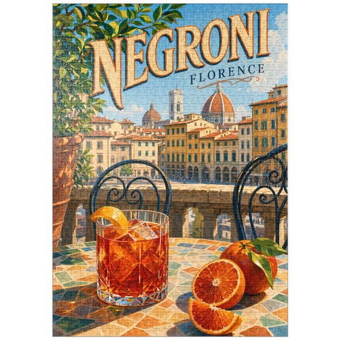 Darstellung des Puzzle Motivs Negroni – Blick auf die Terrasse in Florenz puzzleplate Negroni - Florence Terrace View 1000 Puzzle