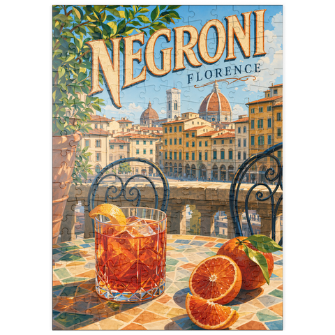 Darstellung des Puzzle Motivs Negroni – Blick auf die Terrasse in Florenz puzzleplate Negroni - Florence Terrace View 200 Puzzle