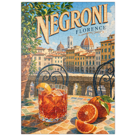 Darstellung des Puzzle Motivs Negroni – Blick auf die Terrasse in Florenz puzzleplate Negroni - Florence Terrace View 500 Puzzle
