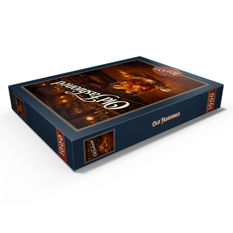 Darstellung des Puzzle Motivs Old Fashioned – In der Whiskey-Bar Old Fashioned - Whiskey Bar Scene 1000 Puzzle Schachtel Ansicht1