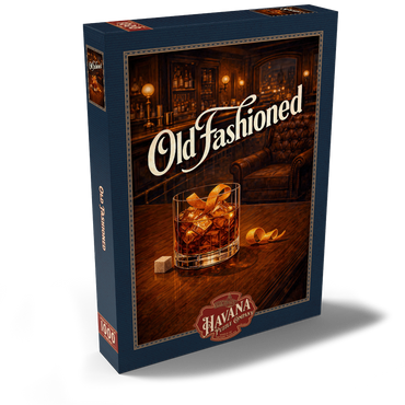 Darstellung des Puzzle Motivs Old Fashioned - Whiskey Bar Scene 1000 Puzzle Schachtel Ansicht2