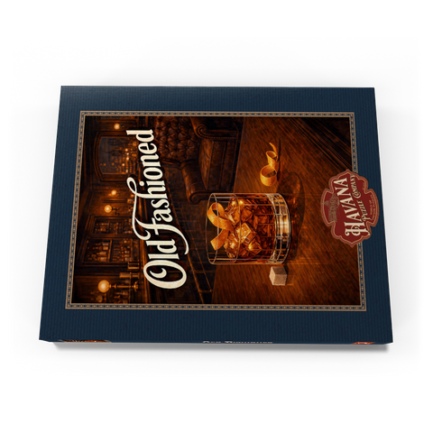 Darstellung des Puzzle Motivs Old Fashioned – In der Whiskey-Bar Old Fashioned - Whiskey Bar Scene 100 Puzzle Schachtel Ansicht3