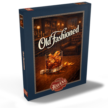 Darstellung des Puzzle Motivs Old Fashioned - Whiskey Bar Scene 200 Puzzle Schachtel Ansicht2