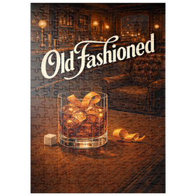 Darstellung des Puzzle Motivs Old Fashioned – In der Whiskey-Bar - Puzzleteile: 200