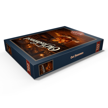 Darstellung des Puzzle Motivs Old Fashioned - Whiskey Bar Scene 500 Puzzle Schachtel Ansicht1