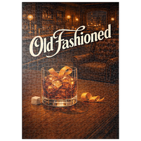 Darstellung des Puzzle Motivs Old Fashioned – In der Whiskey-Bar - Puzzleteile: 500