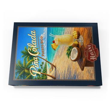 Darstellung des Puzzle Motivs Piña Colada - Puerto Rico Tropical Beach 1000 Puzzle Schachtel Ansicht3