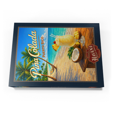 Darstellung des Puzzle Motivs Piña Colada - Puerto Rico Tropical Beach 500 Puzzle Schachtel Ansicht3