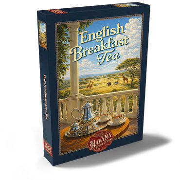 Darstellung des Puzzle Motivs English Breakfast Tea - Safari Sunrise 1000 Puzzle Schachtel Ansicht2
