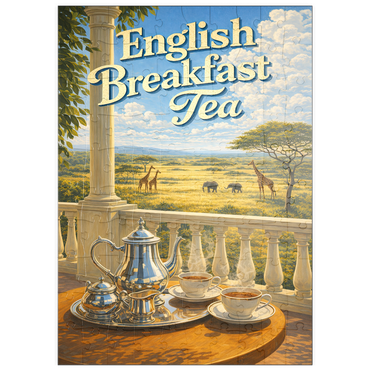 Darstellung des Puzzle Motivs puzzleplate English Breakfast Tea - Safari Sunrise 100 Puzzle