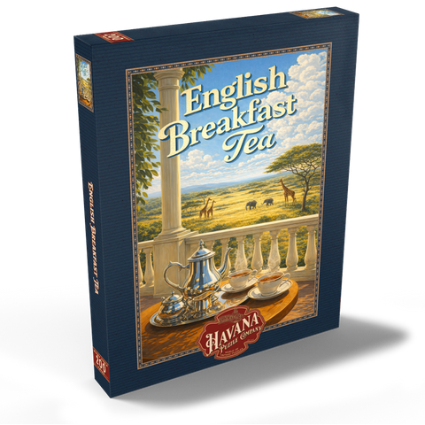 Darstellung des Puzzle Motivs Englischer Frühstückstee – Safari Sunrise English Breakfast Tea - Safari Sunrise 200 Puzzle Schachtel Ansicht2