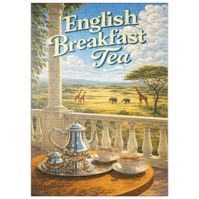 Darstellung des Puzzle Motivs Englischer Frühstückstee – Safari Sunrise - Puzzleteile: 200