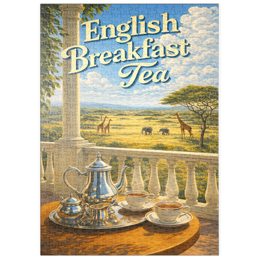 Darstellung des Puzzle Motivs puzzleplate English Breakfast Tea - Safari Sunrise 500 Puzzle