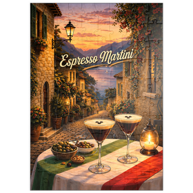 Darstellung des Puzzle Motivs Espresso Martini – Gardasee - Puzzleteile: 100
