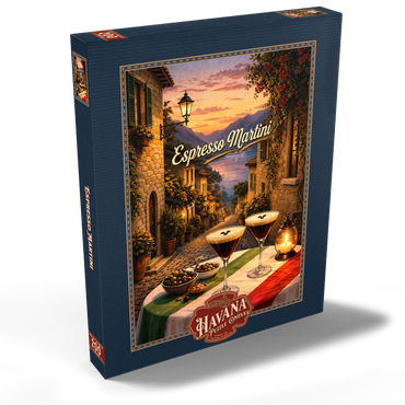 Darstellung des Puzzle Motivs Espresso Martini - Lake Garda 200 Puzzle Schachtel Ansicht2