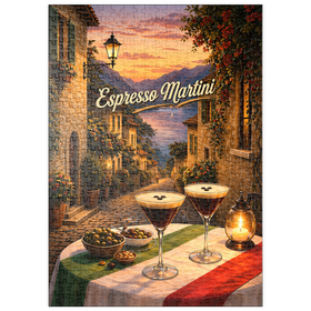 Darstellung des Puzzle Motivs Espresso Martini – Gardasee - Puzzleteile: 500