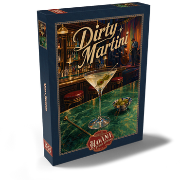 Darstellung des Puzzle Motivs Dirty Martini - Jazz Bar Nightlife Scene 1000 Puzzle Schachtel Ansicht2