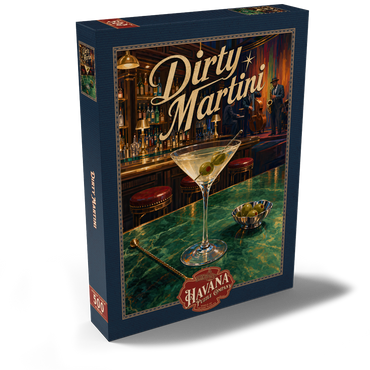Darstellung des Puzzle Motivs Dirty Martini - Jazz Bar Nightlife Scene 500 Puzzle Schachtel Ansicht2