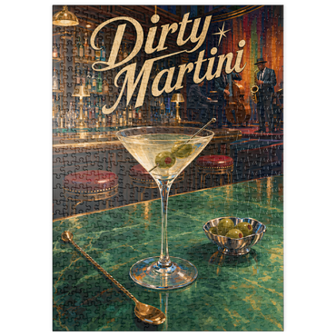Darstellung des Puzzle Motivs puzzleplate Dirty Martini - Jazz Bar Nightlife Scene 500 Puzzle