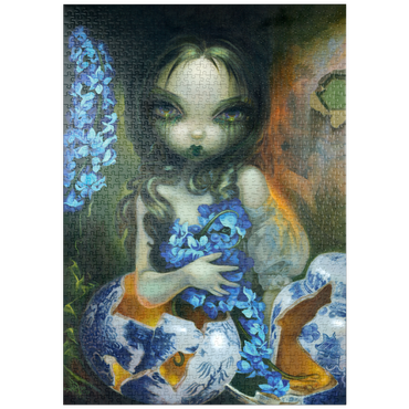 Darstellung des Puzzle Motivs puzzleplate Hyacinth Blue - Jasmine Becket-Griffith 1000 Puzzle