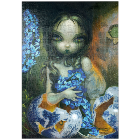 Darstellung des Puzzle Motivs Hyacinth Blue – Jasmine Becket-Griffith puzzleplate Hyacinth Blue - Jasmine Becket-Griffith 1000 Puzzle
