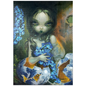 Darstellung des Puzzle Motivs Hyacinth Blue – Jasmine Becket-Griffith - Puzzleteile: 1000