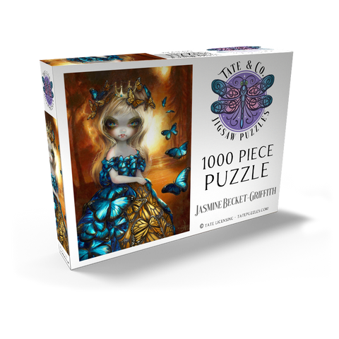 Darstellung des Puzzle Motivs Die Monarchfalter-Fee – Jasmine Becket-Griffith Monarch Butterfly Fairy - Jasmine Becket-Griffith 1000 Puzzle Schachtel Ansicht2