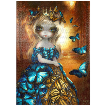 Darstellung des Puzzle Motivs puzzleplate Monarch Butterfly Fairy - Jasmine Becket-Griffith 1000 Puzzle