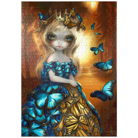 Darstellung des Puzzle Motivs Die Monarchfalter-Fee – Jasmine Becket-Griffith - Puzzleteile: 1000