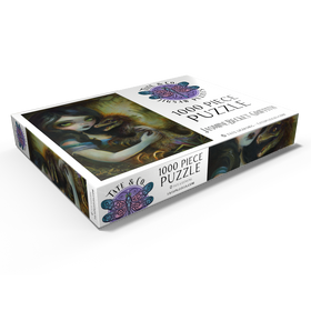 Darstellung des Puzzle Motivs Mein Deinonychus – Jasmine Becket-Griffith - Puzzleteile: 1000
