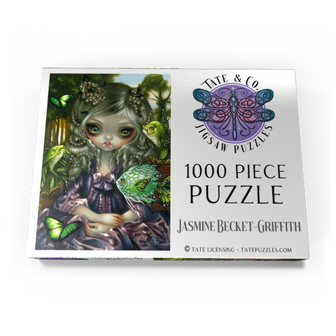 Darstellung des Puzzle Motivs Fliegende Fische: Die grünen Fische – Jasmine Becket-Griffith Poissons Volants: Les Poissons Verts - Jasmine Becket-Griffith 1000 Puzzle Schachtel Ansicht3