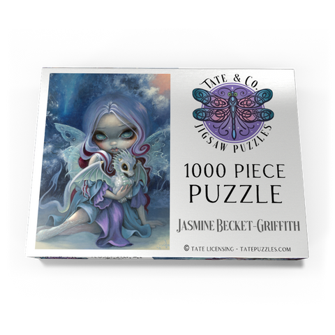 Darstellung des Puzzle Motivs Winterliche Drachenfee – Jasmine Becket-Griffith Wintry Dragonling Fairy - Jasmine Becket-Griffith 1000 Puzzle Schachtel Ansicht3