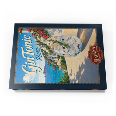 Darstellung des Puzzle Motivs Gin Tonic - Ibiza Coastal View 1000 Puzzle Schachtel Ansicht3