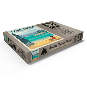 Darstellung des Puzzle Motivs Lake Tahoe: Sonnenbaden am Sand Harbor - Puzzleteile: 1000