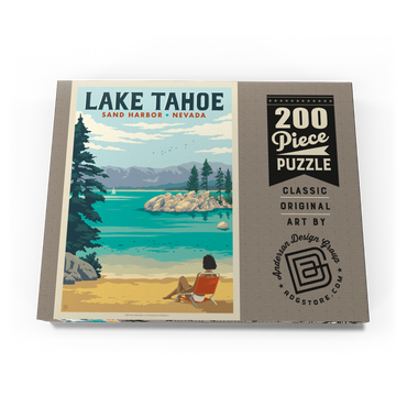 Darstellung des Puzzle Motivs Lake Tahoe: Sand Harbor Sunbathing 200 Puzzle Schachtel Ansicht3