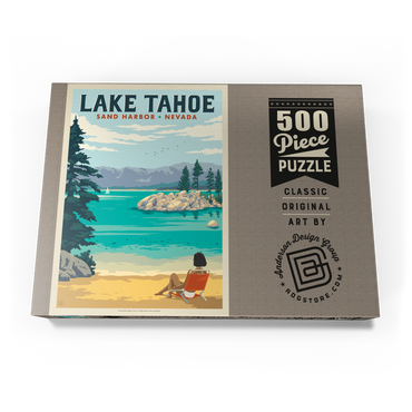 Darstellung des Puzzle Motivs Lake Tahoe: Sand Harbor Sunbathing 500 Puzzle Schachtel Ansicht3