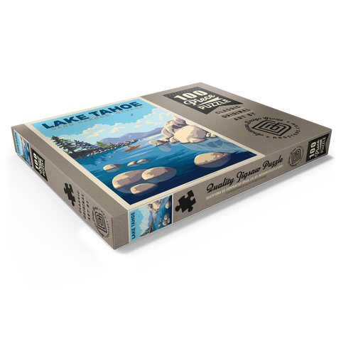 Darstellung des Puzzle Motivs Lake Tahoe: Kajakfahrer in Sand Harbor Lake Tahoe: Sand Harbor Kayaker 100 Puzzle Schachtel Ansicht1