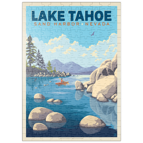 Darstellung des Puzzle Motivs Lake Tahoe: Kajakfahrer in Sand Harbor puzzleplate Lake Tahoe: Sand Harbor Kayaker 200 Puzzle